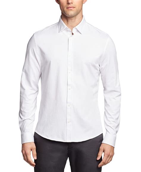 michael kors slim fit fine knit shirt|Michael Kors linen shirt.